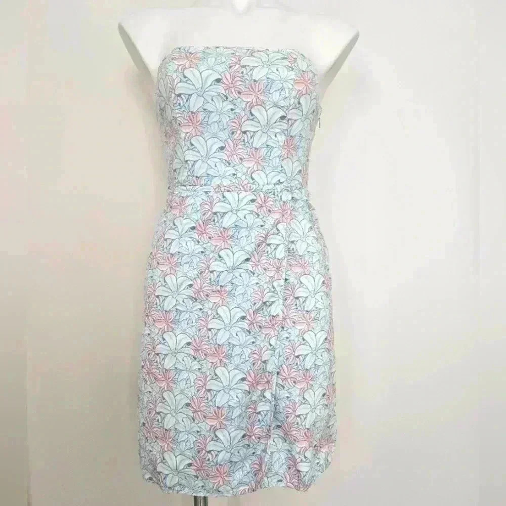 Vineyard Vines Strapless Dress Size 0 In Amazing Used Condition